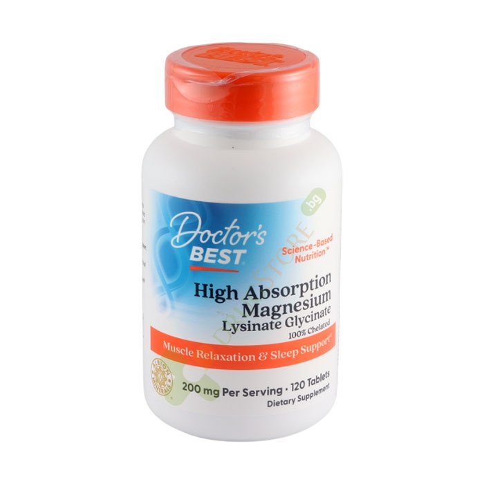 ДОКТОР&#039;С БЕСТ МАГНЕЗИЙ таблетки 120 броя / DOCTOR&#039;S BEST MAGNESIUM