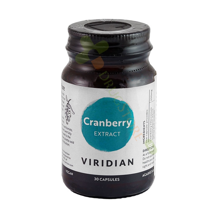 ЕКСТРАКТ ОТ ЧЕРВЕНА БОРОВИНКА капсули 30 броя / VIRIDIAN CRANBERRY BERRY EXTRACT