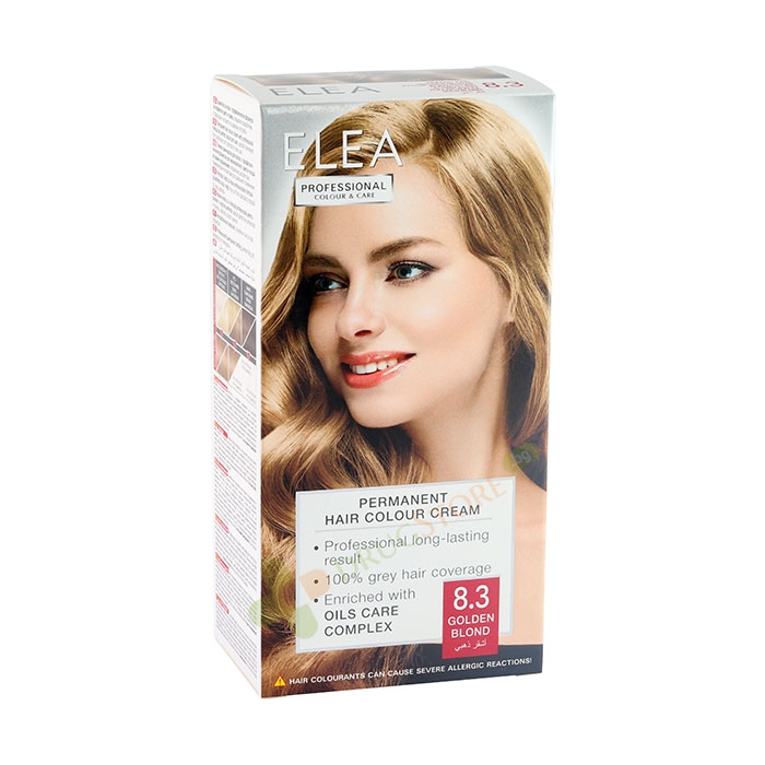 ЕЛЕА КРЕМ - БОЯ ЗА КОСА 8.3 ЗЛАТНО РУС / ELEA PROFESSIONAL COLOUR &amp; CARE 8.3 GOLDEN BLOND