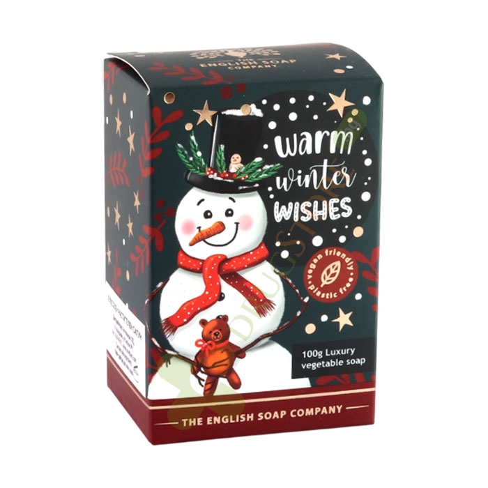КОЛЕДЕН САПУН СНЕЖЕН ЧОВЕК 100 г / ENGLISH SOAP COMPANY COMPANY SNOWMAN SOAP
