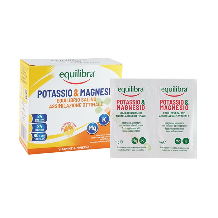 ЕКВИЛИБРА КАЛИЙ + МАГНЕЗИЙ саше 24 броя / EQUILIBRA POTASSIO &amp; MAGNESIO