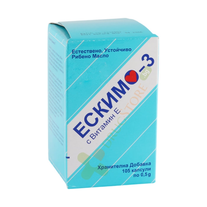 ЕСКИМО-3 капсули 0.5 г 105 броя / CARDINOVA ESCIMO - 3