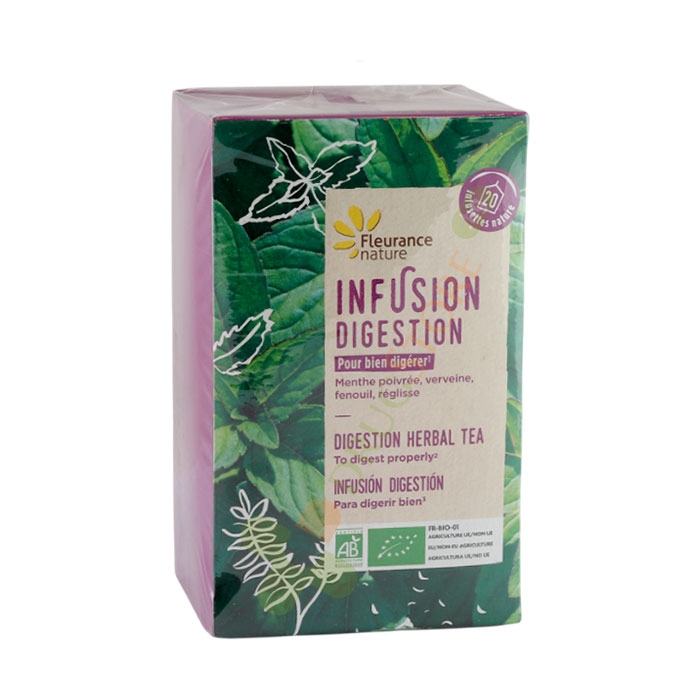 БИЛКОВ ЧАЙ ЗА ХРАНОСМИЛАТЕЛНАТА СИСТЕМА БИО филтър 20 броя / FLEURANCE NATURE INFUSION DIGESTION BIO tea bags