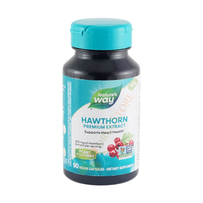 ГЛОГ капсули 465 мг 90 броя / NATURE&#039;S WAY STANDARZIDET HAWTHORN