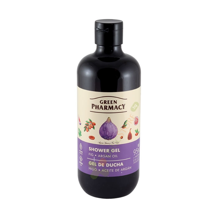 ДУШ ГЕЛ С АРГАНОВО МАСЛО И СМОКИНЯ 500 мл / GREEN PHARMACY SHOWER GEL ARGAN AND FIGS