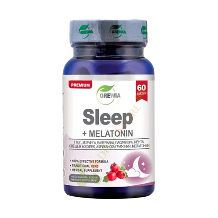 ГРЕВИЯ СЛИЙП + МЕЛАТОНИН капсули 60 броя / GREWIA SLEEP + MELATONIN