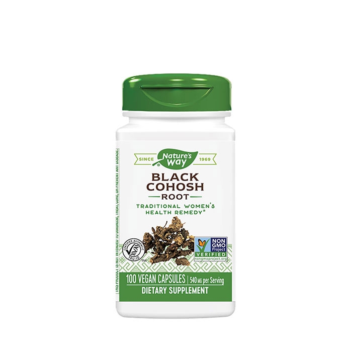 ГРОЗДОВИДЕН РЕСНИК КОРЕН капсули 540 мг 100 броя / NATURE&#039;S WAY BLACK COHOSH ROOT