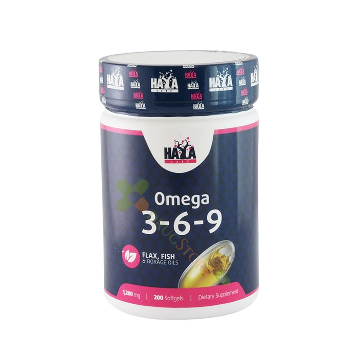 ХАЯ ЛАБС ОМЕГА 3-6-9 софтгел капсули 1200 мг. 200 броя / HAYA LABS OMEGA 3-6-9