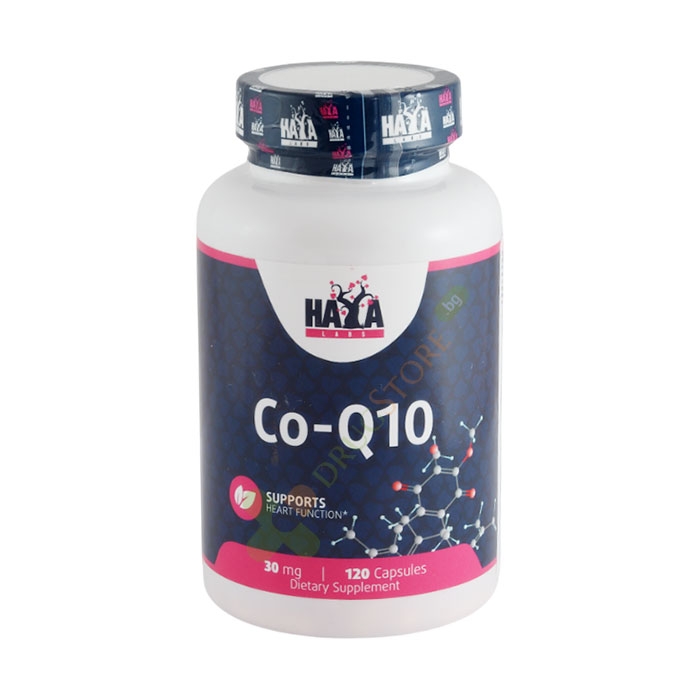 ХАЯ ЛАБС КОЕНЗИМ Q10 капсули 30 мг 120 броя / HAYA LABS COQ10 (COENZYME Q10)