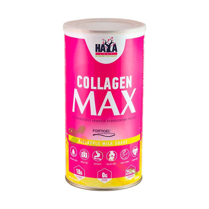 ХАЯ ЛАБС КОЛАГЕН МАКС прах АНАНАС 395 г / HAYA LABS COLLAGEN MAX PINEAPPLE