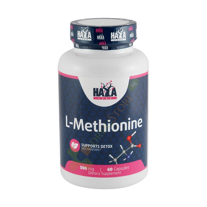 ХАЯ ЛАБС L - МЕТИОНИН капсули 500 мг 60 броя / HAYA LABS L - METHIONINE