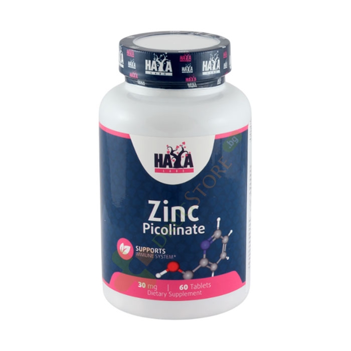 ХАЯ ЛАБС ЦИНК ПИКОЛИНАТ таблетки 60 броя / HAYA LABS ZINC PICOLINATE
