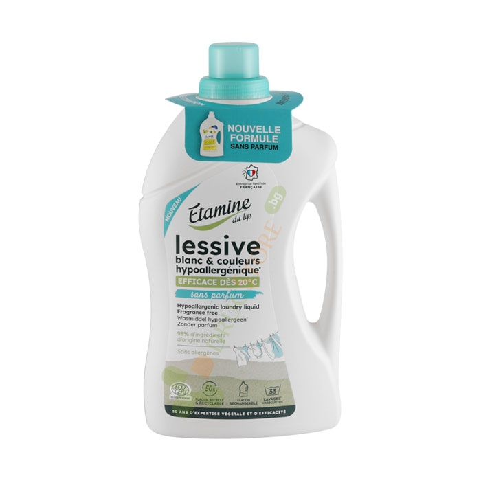 ХИПОАЛЕРГЕНЕН ТЕЧЕН ПРЕПАРАТ ЗА ПРАНЕ БЕЗ АРОМАТ 1 л / ETAMINE DU LYS HIGH TOLERANCE LOUNDRY LIQUID 1 l ETAMINE DU LYS
