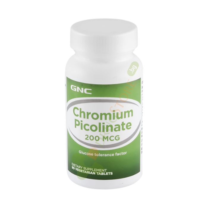 ХРОМ ПИКОЛИНАТ таблетки 200 мкг 90 броя / GNC CHROMIUM PICOLINATE