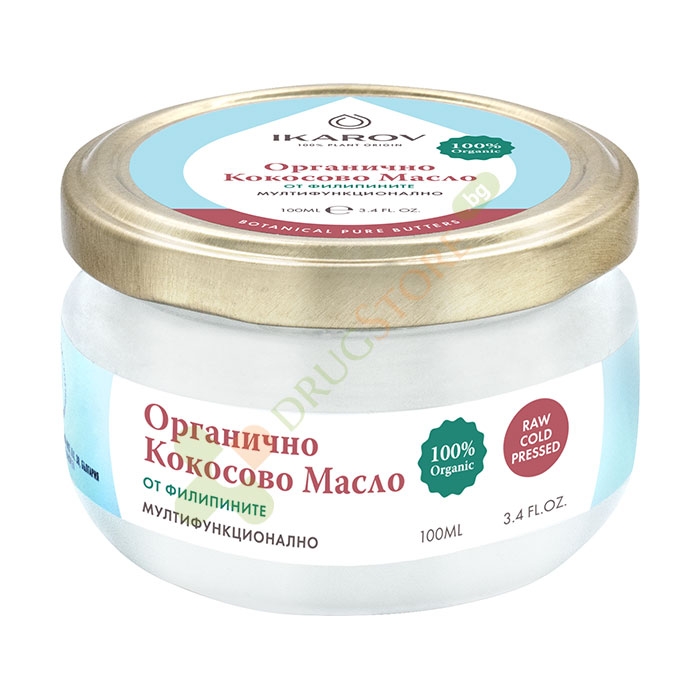 ИКАРОВ ОРГАНИЧНО КОКОСОВО МАСЛО 100 мл / IKAROV COCONUT OIL