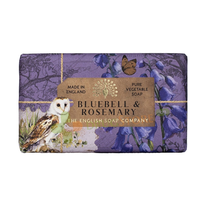 ИНГЛИШ СОУП КАМПЪНИ САПУН СЪС ЗЮМБЮЛ И РОЗМАРИН 190 г / ENGLISH SOAP COMPANY BLUEBELL &amp; ROSEMARY KEW GARDENS BOTANICAL SOAP