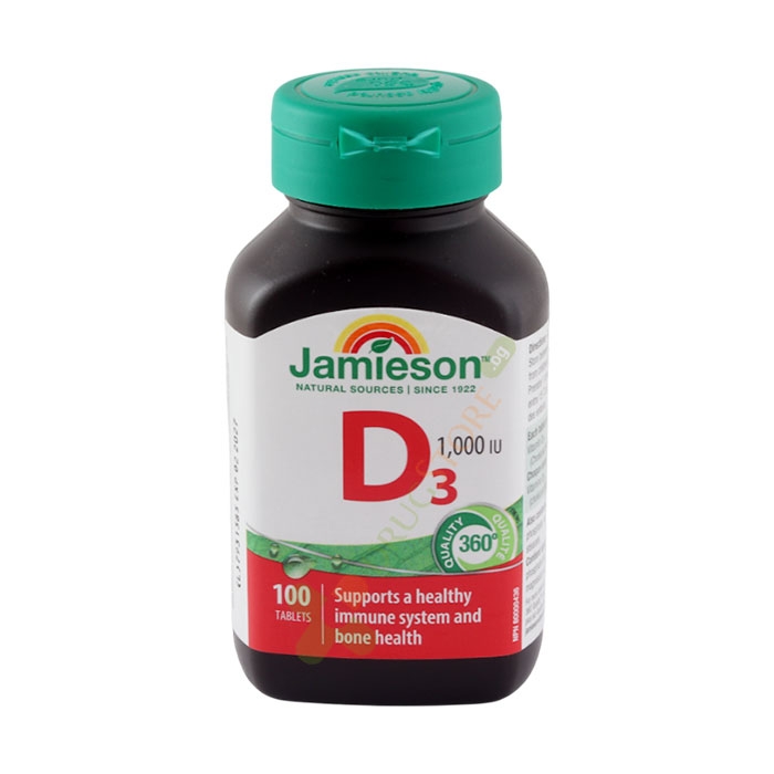 ДЖЕЙМИСЪН ВИТАМИН D3 таблетки 1000 IU 100 броя / JAMIESON LABORATOIRE VITAMIN D3
