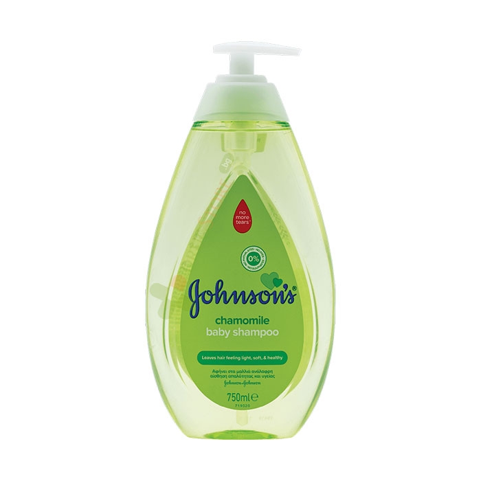ДЖОНСЪНС ШАМПОАН ЗА БЕБЕТА С АРОМАТ ЛАЙКА 750 мл / JOHNSON &amp; JOHNSON BABY SHAMPOO CHAMOMILE