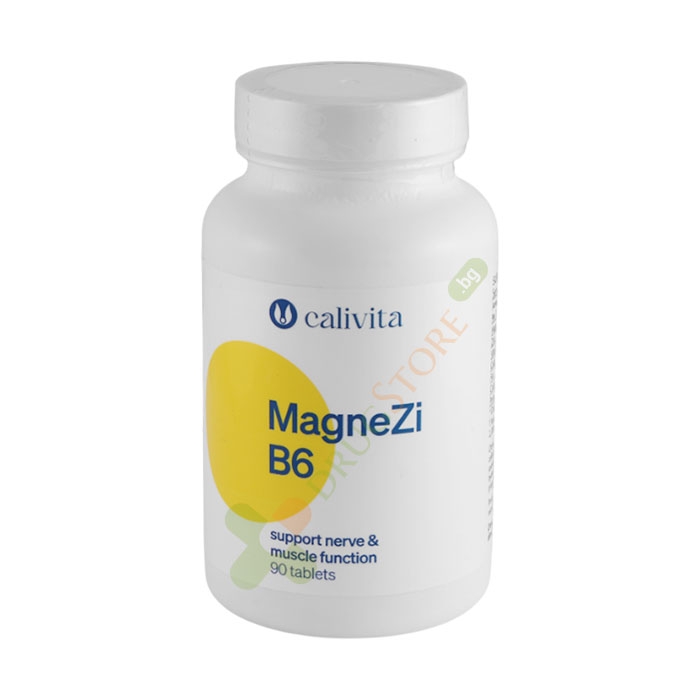 КАЛИВИТА МАГНЕЗИЙ + ЦИНК + ВИТАМИН B6 таблетки 90 броя / CALIVITA MAGNESIUM + ZINK + VITAMIN B6