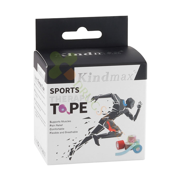 КИНДМАКС КИНЕЗИО ЛЕНТА ЖЪЛТА 5 см / 5 м / KINDMAX SPORT THERAPY TAPE YELLOW