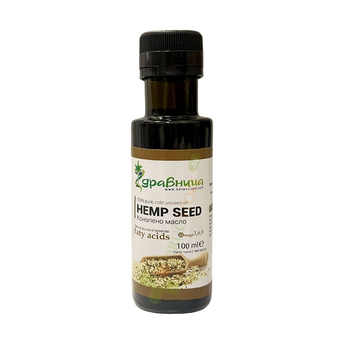 ЗДРАВНИЦА КОНОПЕНО МАСЛО 100 мл / ZDRAVNITSA HEMP OIL 100 ml.