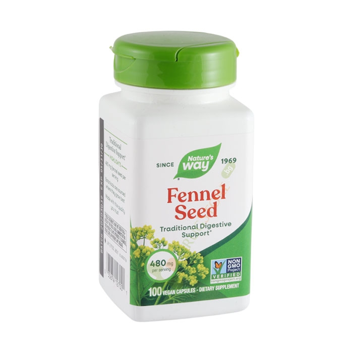 КОПЪР капсули 480 мг 100 броя / NATURE&#039;S WAY FENNEL SEED