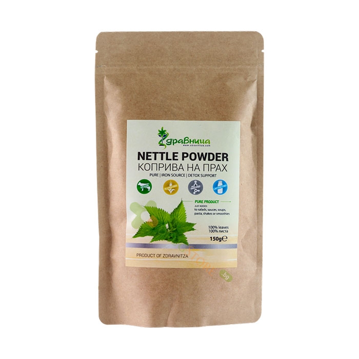 ЗДРАВНИЦА КОПРИВА НА ПРАХ 150 г / ZDRAVNITZA METTLE POWDER