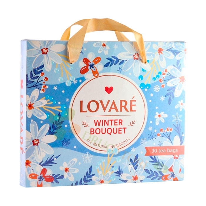 ЛОВАРЕ ЧАЙ АСОРТИ WINTER BOUQUET 6 ВИДА х 5 броя / LOVARE WINTER BOUQUET TEA tea bags 6 х 5