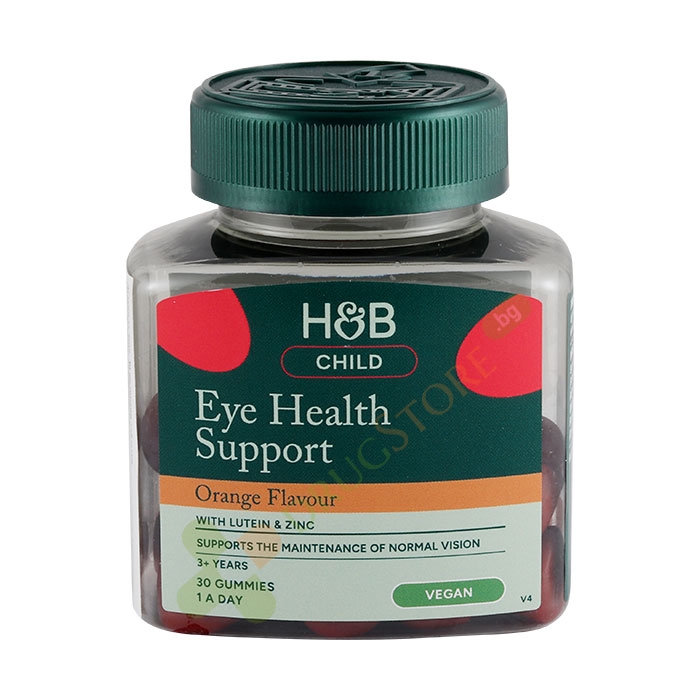 ЛУТЕИН + ЦИНК ЗА ДЕЦА желирани таблетки 30 броя / HOLLAND &amp; BARRETT LUTEIN + ZYNC FOR KIDS