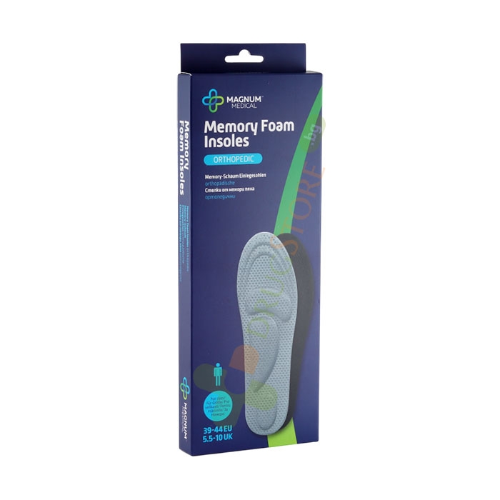 МАГНУМ МЕДИКАЛ СТЕЛКИ ОТ МЕМОРИ ПЯНА ЗА МЪЖЕ размер 39-44 / MAGNUM MEDICAL MAN MEMORY FOAM INSOLES