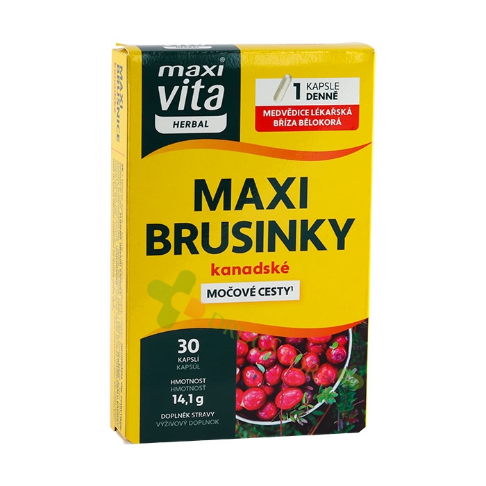 МАКСИ ВИТА ЧЕРВЕНА БОРОВИНКА капсули 30 броя / MAXI VITA HERBAL MAXI CRANBERRIES CANADIAN