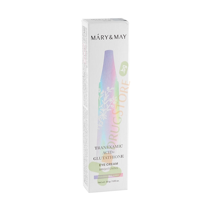 ИЗСВЕТЛЯВАЩ ОКОЛООЧЕН КРЕМ СРЕЩУ ПОДПУХНАЛОСТ И ТЪМНИ КРЪГОВЕ 30 г / MARY &amp; MAY TRANEXAMIC ACID + GLUTHATIONE EYE CREAM