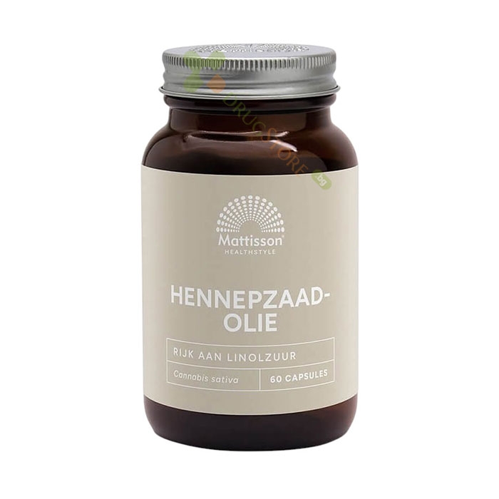МАТИСЪН МАСЛО ОТ КОНОПЕНО СЕМЕ капсули 60 броя / MATTISSON HEALTHSTYLE HEMP SEED OIL