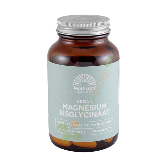 МАТИСЪН МАГНЕЗИЙ БИСГЛИЦИНАТ таблетки 90 броя / MATTISON MAGNESIUM BISGLYCINAAT