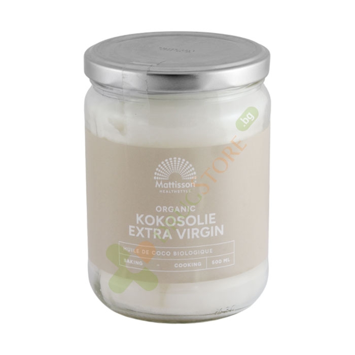 МАТИСЪН БИО КОКОСОВО МАСЛО 500 мл / MATTISSON HEALTHSTYLE BIO COCONUT OIL