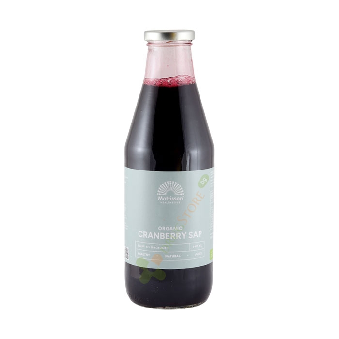 МАТИСЪН БИО СОК ОТ ЧЕРВЕНА БОРОВИНКА 750 мл / MATTISSON HEALTHSTYLE ORGANIC CRANBERRY JUICE