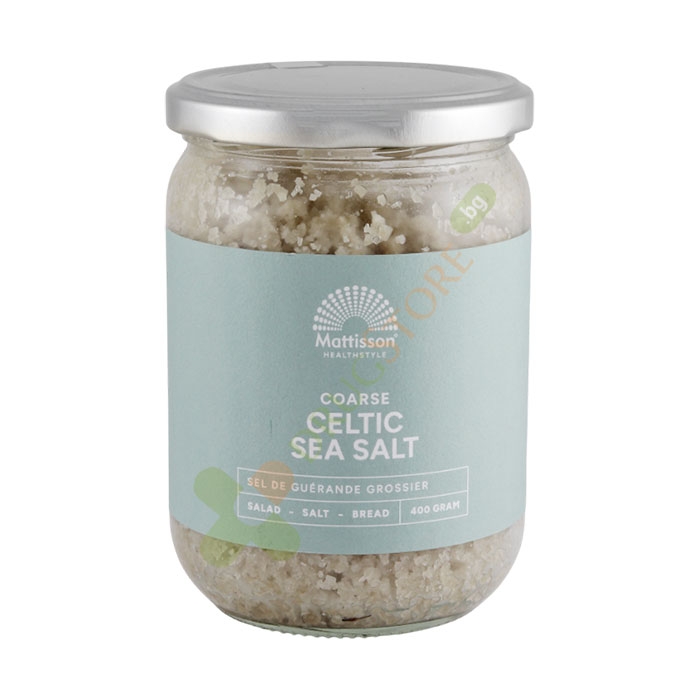 МАТИСЪН КЕЛТСКА МОРСКА СОЛ ЕДРА 400 г / MATTISSON CELTIC COURSE SEA SALT