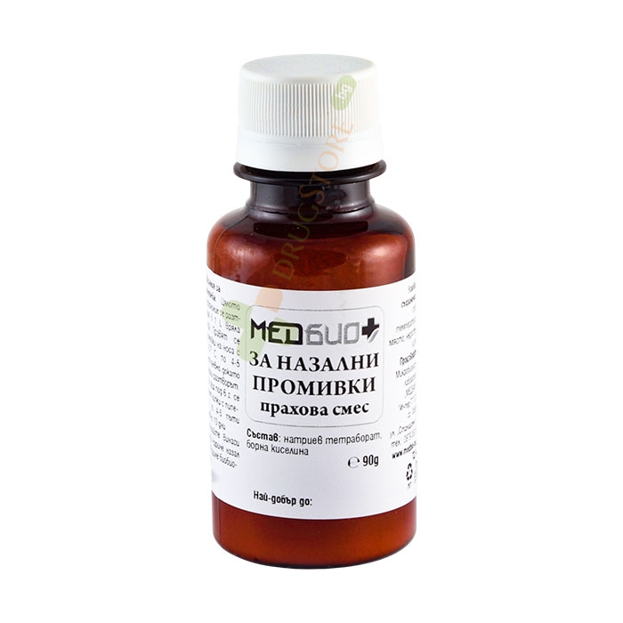 МЕДБИО+ ПРАХОВА СМЕС ЗА НАЗАЛНИ ПРОМИВКИ 90 г / MEDBIO+ POWDER FOR NASAL LAVAGE