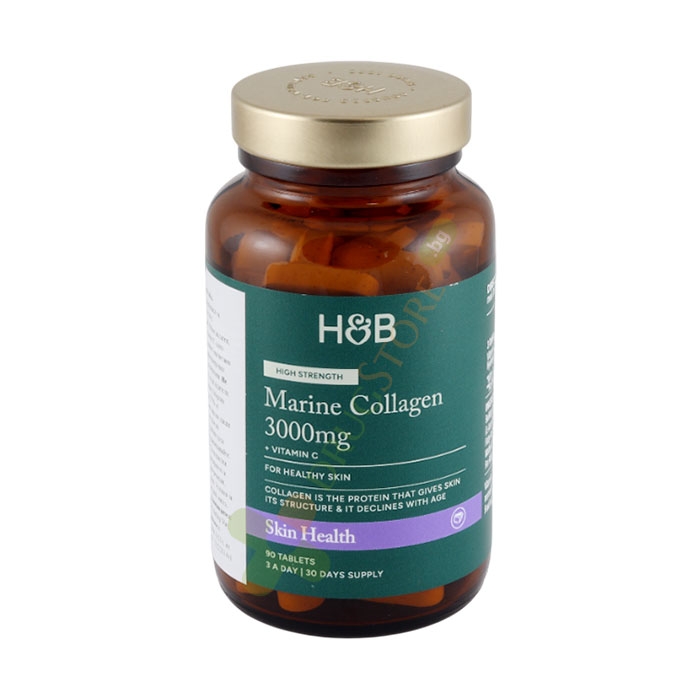 МОРСКИ РИБЕН КОЛАГЕН таблетки 90 броя / HOLLAND &amp; BARRETT FISH COLLAGEN