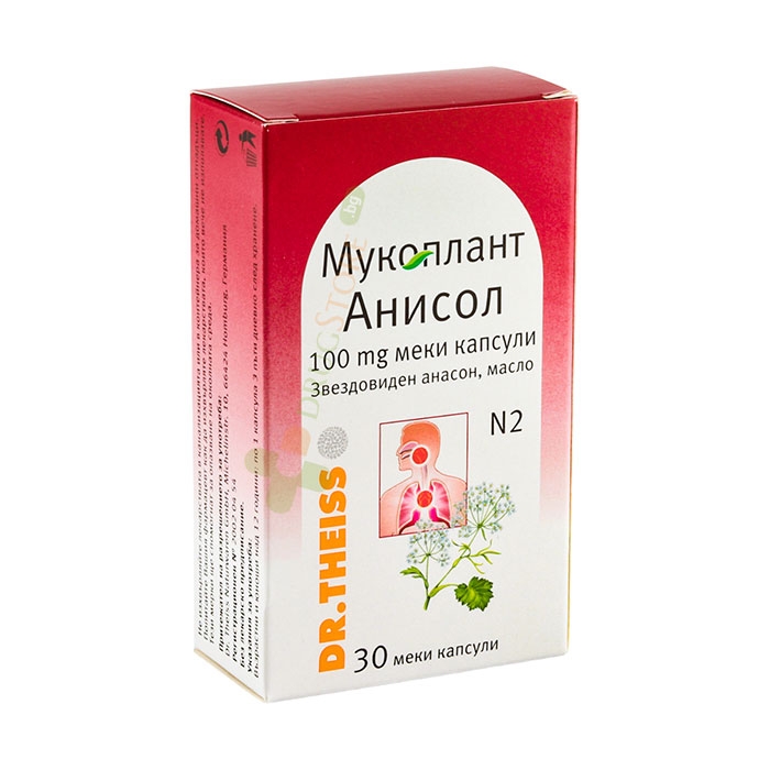 МУКОПЛАНТ АНИСОЛ капсули 30 броя / MUCOPLANT ANISOL