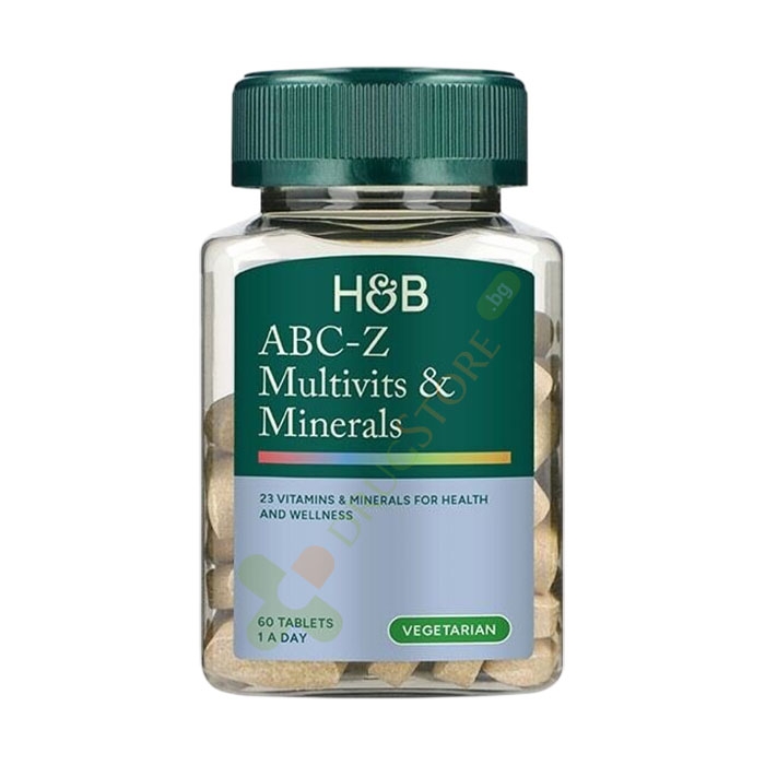 МУЛТИВИТАМИНИ И МИНЕРАЛИ АВС-Z таблетки 60 броя / HOLLAND &amp; BARRETT MULTIVITS &amp; MINERALS ABC-Z