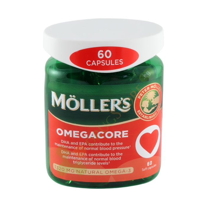 МЬОЛЕРС ОМЕГАКОРЕ капсули 60 броя / MOELLER&#039;S OMEGACORE
