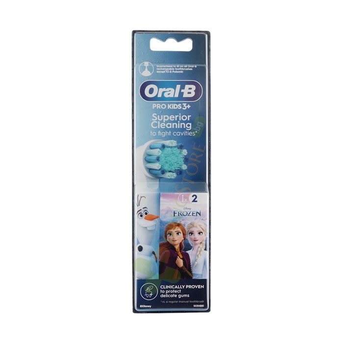 НАКРАЙНИК ЗА ЧЕТКА ЗА ЗЪБИ ОРАЛ - Б ЗА ДЕЦА EB 10-2 2 броя / PROCTER &amp; GAMBLE ORAL-B REPLACEMENT HEAD FOR ELECTRIC TOOTHBRUSH FOR KIDS EB 10 - 2