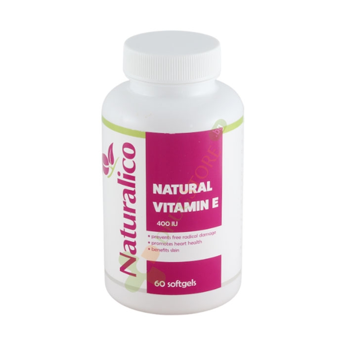 НАТУРАЛИКО ВИТАМИН Е софтгел капсули 400 IU 60 броя / NATURALICO VITAMIN E