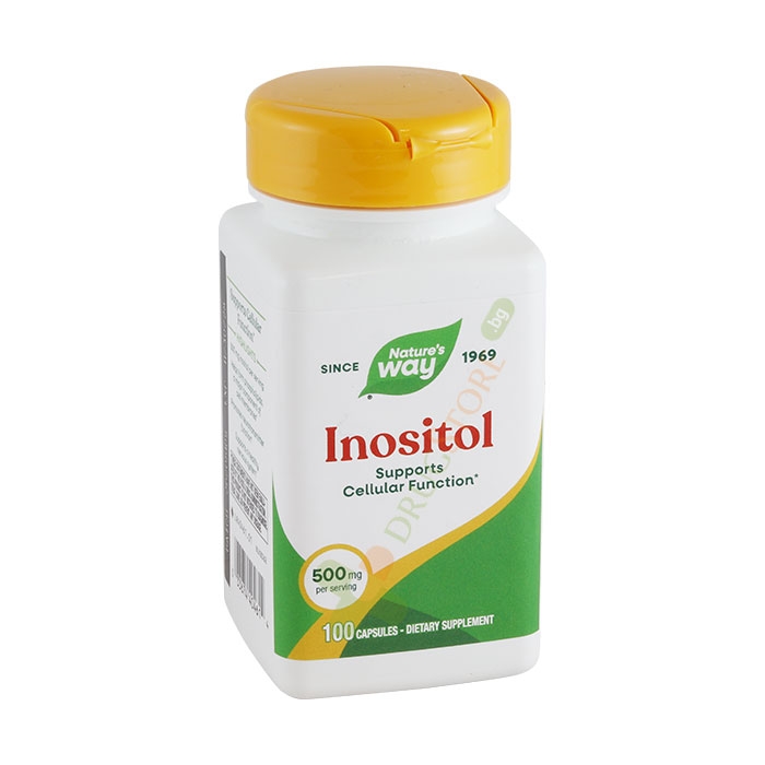 ИНОЗИТОЛ капсули 500 мг 100 броя / NATURE&#039;S WAY INOSITOL