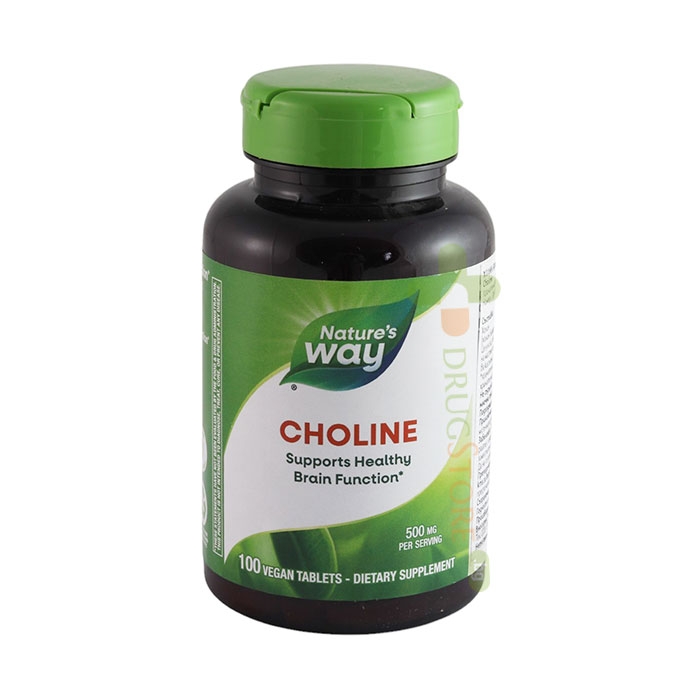 ХОЛИН таблетки 500 мг 100 броя / NATURE&#039;S WAY CHOLINE