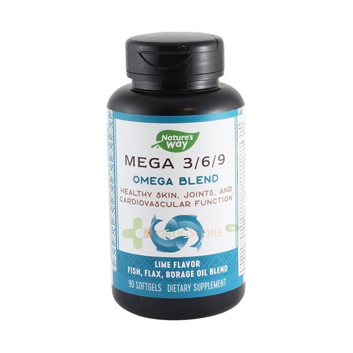 МЕГА 3/6/9 ОМЕГА БЛЕНД капсули 90 броя / NATURE&#039;S WAY MEGA3/6/9 OMEGA BLEND capsules * 90