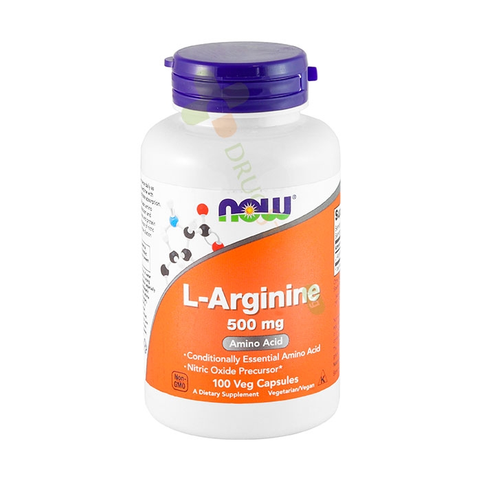 НАУ ФУДС АРГИНИН капсули 500 мг 100 броя / NOW FOODS ARGININE