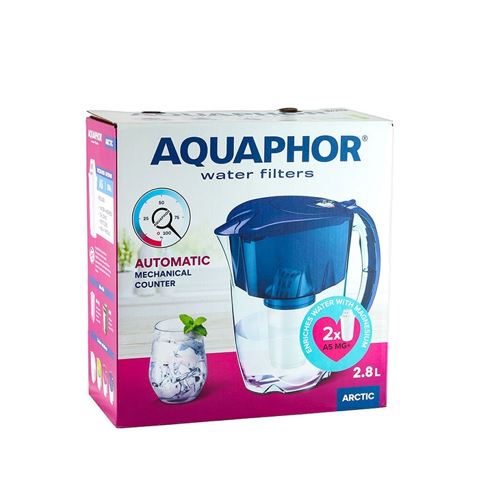 АКВАФОР АРКТИК ЗЕЛЕНА КАНА ЗА ФИЛТРИРАНЕ НА ВОДА 2,8 литра А5 / AQUAPHOR ARCTIC GREEN FILTER JUG