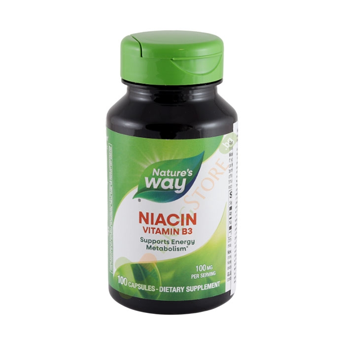 НИАЦИН капсули 100 мг 100 броя / NATURE&#039;S WAY NIACIN